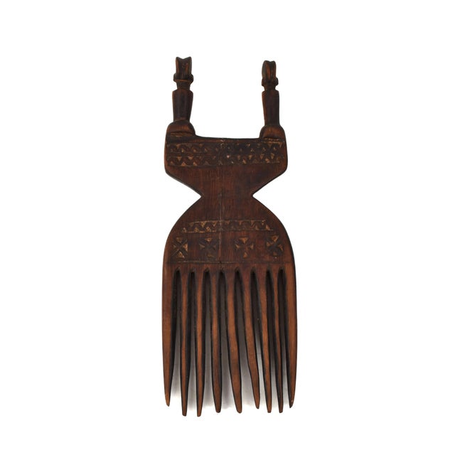 Early 20th Century Early 20th Century Nyamwezi Mwana Hiti Figural Comb Tanzania For Sale - Image 5 of 6