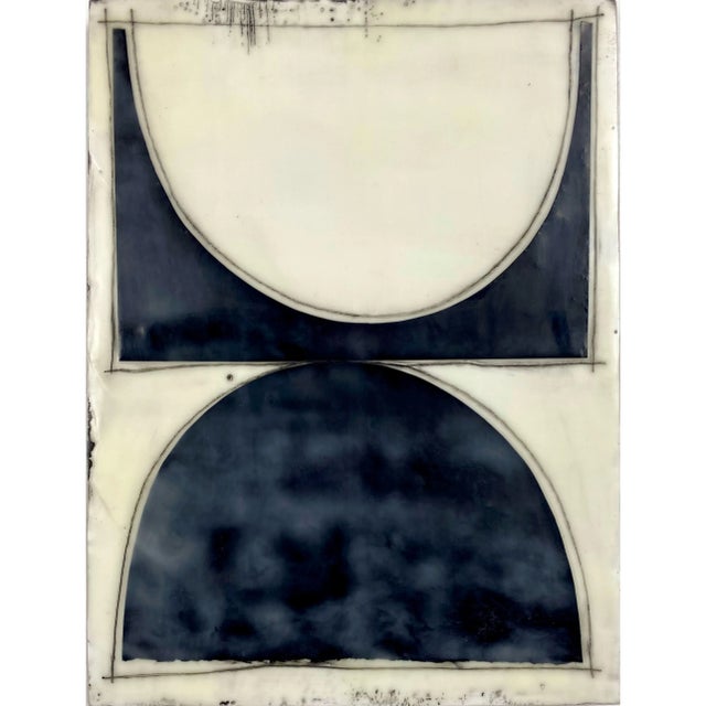 White "My Favorite Story" by Gina Cochran Encaustic Collage Installation - 9 Panels For Sale - Image 8 of 10