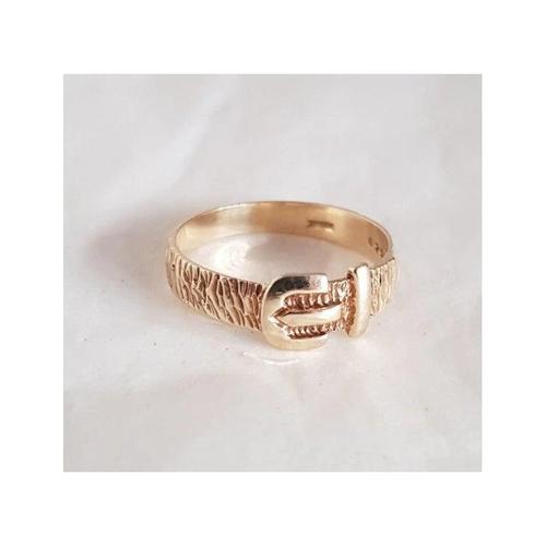 Vintage 9ct Yellow Gold Buckle Ring, 1982 For Sale - Image 11 of 18