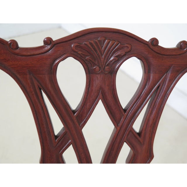 Traditional Craftique Ball & Claw Mahogany Dining Room Chairs - Set of 8 For Sale - Image 3 of 13