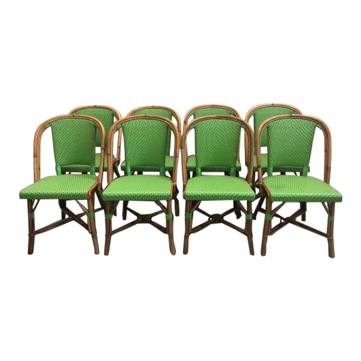 20th Century French Bistro Chairs, Set of 8 Chairish
