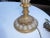 1960s Vintage Italian French Rococo Style Gold & White Table Lamp For Sale - Image 5 of 8
