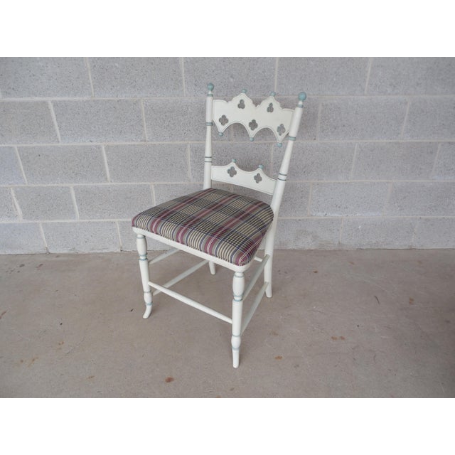 Hickory Chair Co Gothic Paint Decorated Vanity Desk Chair Chairish