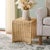 Experience the fusion of rustic and modern decor with our Light Natural Accent Table. Made with a blend of sturdy metal...