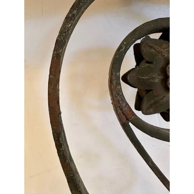 Antique Wrought Iron Wall Sconces -A Pair For Sale In Philadelphia - Image 6 of 10