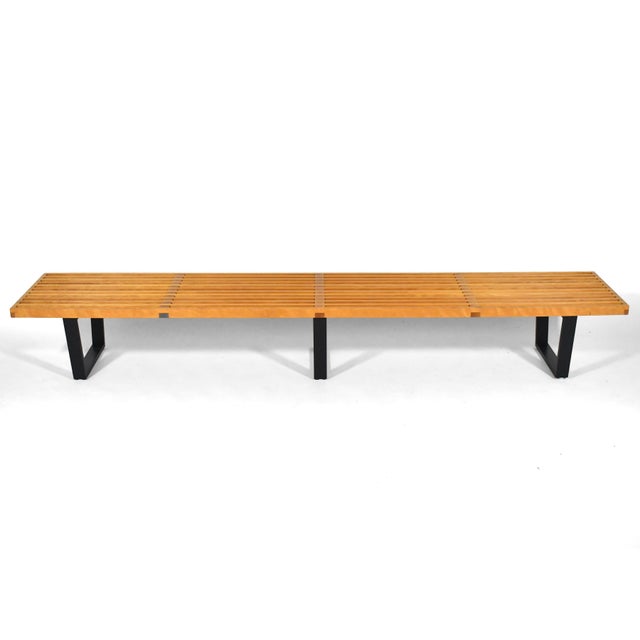 Mid-Century Modern Extra Long George Nelson Platform Bench by Herman Miller For Sale - Image 3 of 10