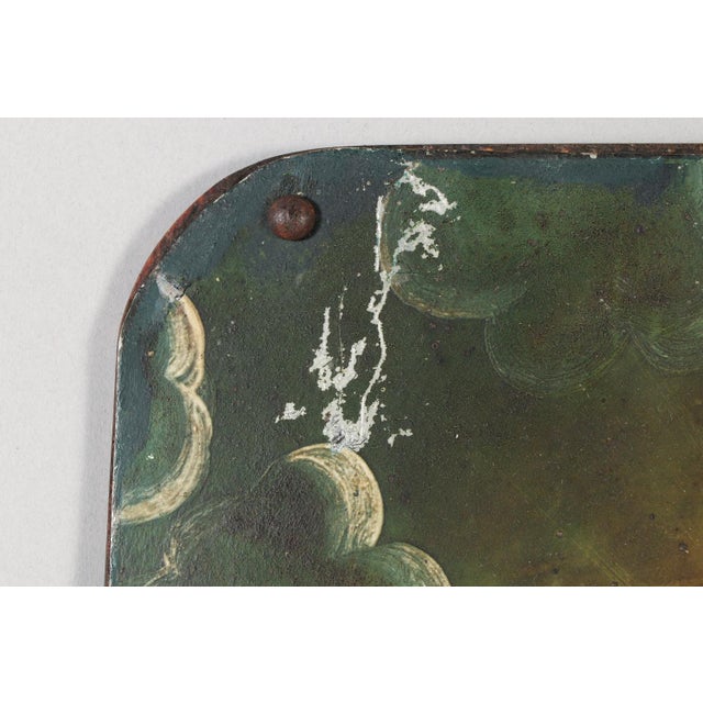 Sacred Heart of Jesus, Oil on Tin Over Panel, 19th Century For Sale - Image 11 of 12