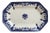 Rouen Oval Ironstone Serving Platter from Longchamp, 1890s For Sale