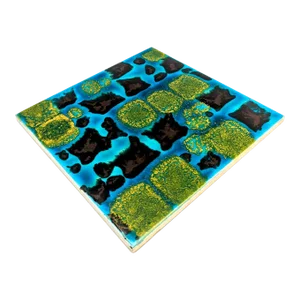 1960s Villeroy & Boch Mettlach Ceramic Tile Trivet