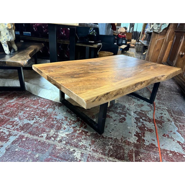 Add a touch of natural sophistication to your home with our Live Edge Oak Coffee Table, a stunning fusion of organic...