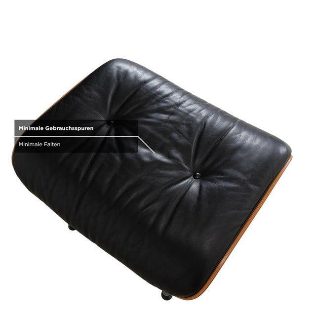 Ottoman in Leather by Charles & Ray Eames for Vitra For Sale - Image 5 of 12
