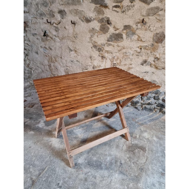 Mid-20th Century Folding Pine Table, 1950s For Sale - Image 17 of 18