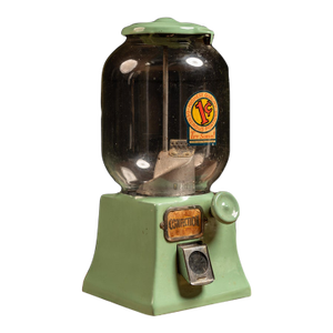 Vintage Porcelain "Penny Merchandiser" Gumball Machine by Northwestern