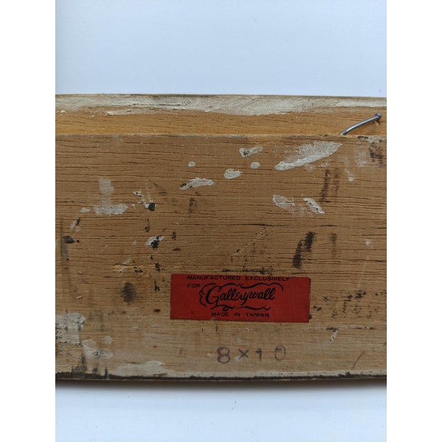 Vintage Gallerywall Green and Gold Gilt Wood 8 X 10 Picture Frame, Taiwan For Sale - Image 13 of 13