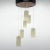Mid-Century Cascade Wood & Crushed Plastic Pendant Light, 1970s For Sale - Image 3 of 9