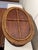 Vintage Monumental Oval Wicker Rattan & Wood Double Handled Tray For Sale - Image 4 of 9