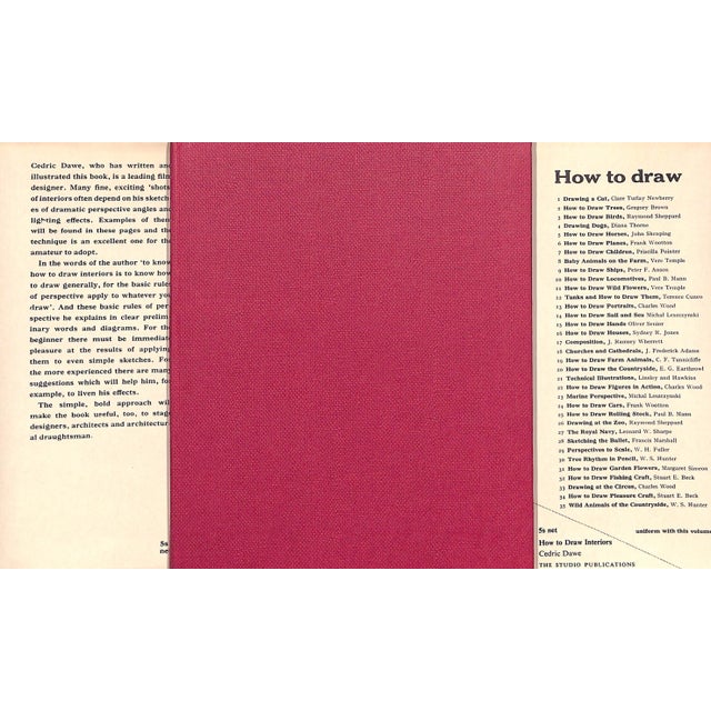 "How to Draw Interiors" 1955 Dawe, Cedric For Sale - Image 4 of 7