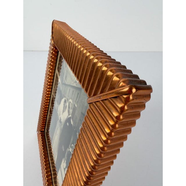 Mid-Century Modern Italian Embossed Copper Tabletop Picture Frame, 1930s For Sale - Image 15 of 18