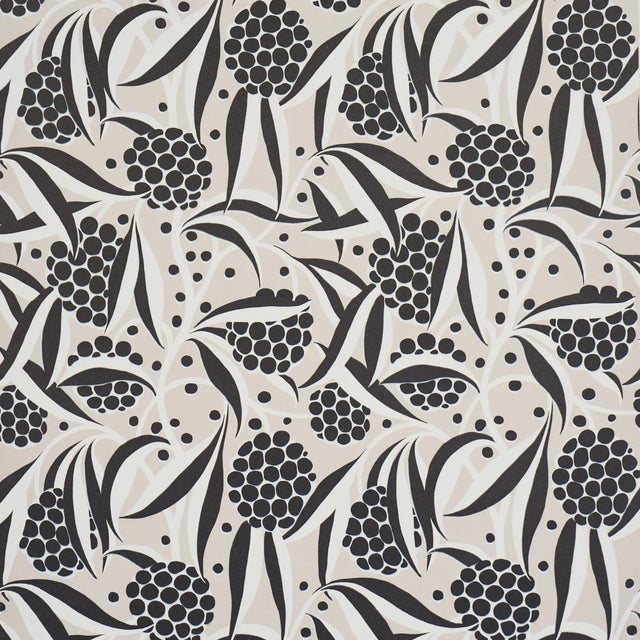 SAMPLE - Schumacher Rubus Wallpaper In Stone For Sale