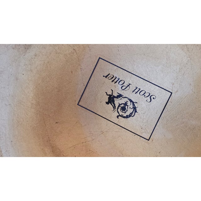 Gold Scott Potter Gilded Decoupage Apothecary Jar For Sale - Image 8 of 9