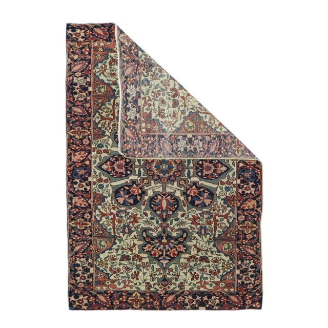 Traditional Antique Sarouk Rug 3'3'' x 4'11'' For Sale - Image 3 of 10