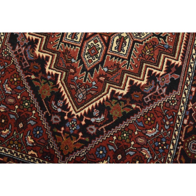 Goltogh Rug 2’7” X 4’1” Red Wool Vintage Traditional Hand-Knotted Carpet For Sale - Image 4 of 10