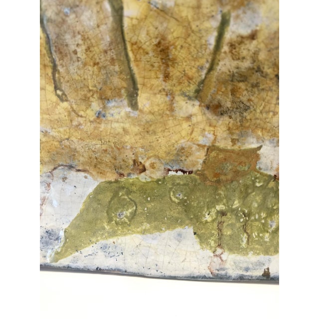 Large Earthenware Artistic Wall Panel, 1959 For Sale - Image 12 of 15