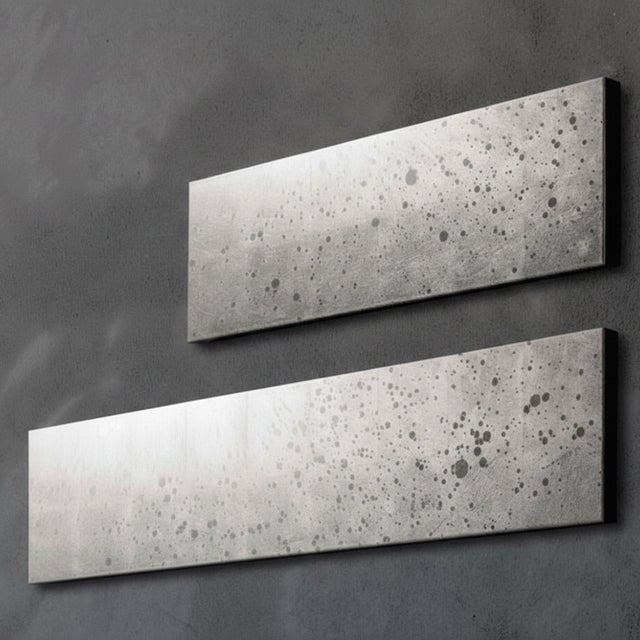 Contemporary Luce “Champagne Silver” – Handcrafted Kanazawa Silver Leaf Art Panel (Medium), Made-to-Order For Sale - Image 3 of 4