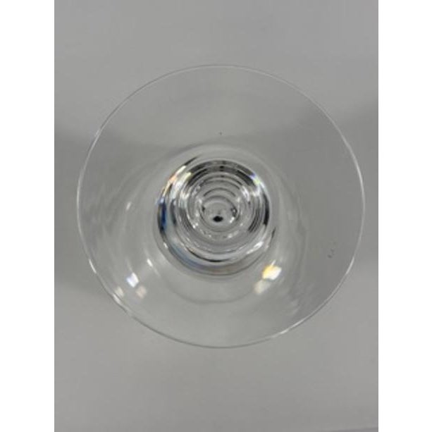 Steuben Glass Vintage Signed Steuben Crystal Tear Drop Bubble Baluster Stem Mid Century Goblet or Wine 1 of 7 For Sale - Image 4 of 8