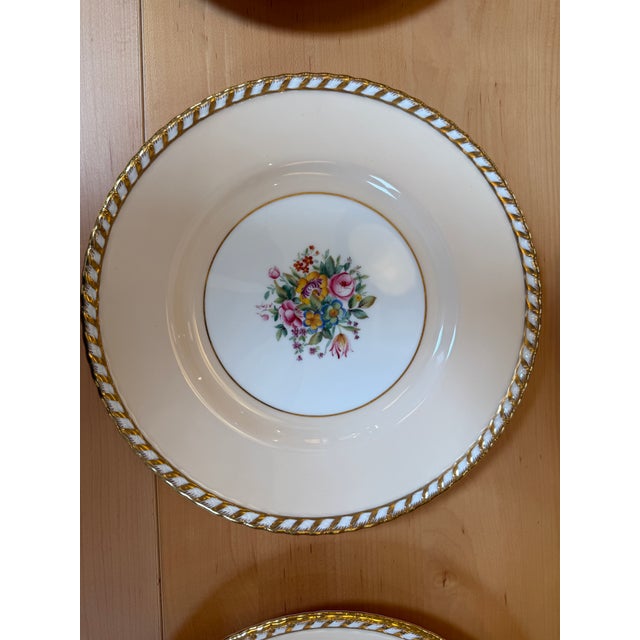 Peach Late 20th Century Mintons Stamped English Pottery Charger Plates, Set of Twelve For Sale - Image 8 of 12