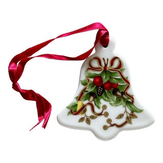 Tiffany & Co. Bone China Flat Bell Ornament For Sale