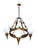 Metal Art Deco Hanging Lamp, 1950s For Sale - Image 7 of 11