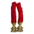 1970s Fabulous Red Coral Lamp Finials Pair For Sale