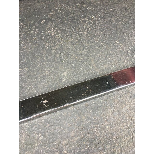 Modern Chrome and Pink Channel Back Dining Chairs, Design Institute America 1980 For Sale - Image 9 of 11