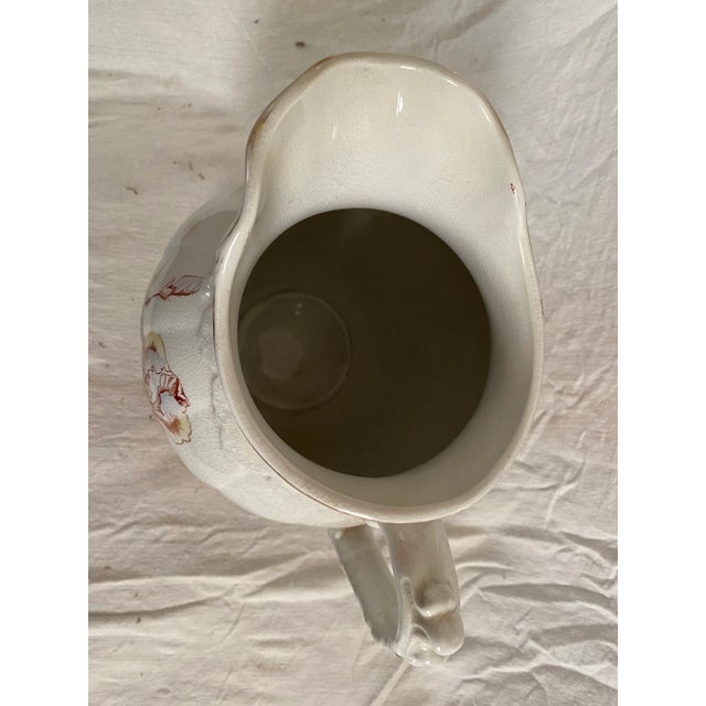 Vintage T&r Boote England Summer Time Print Pitcher & Bowl Ceramic Set- 2 Pieces For Sale - Image 4 of 9