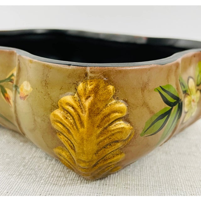 Ceramic Raymond Waites Lidded Ceramic Box With Floral Design For Sale - Image 7 of 11