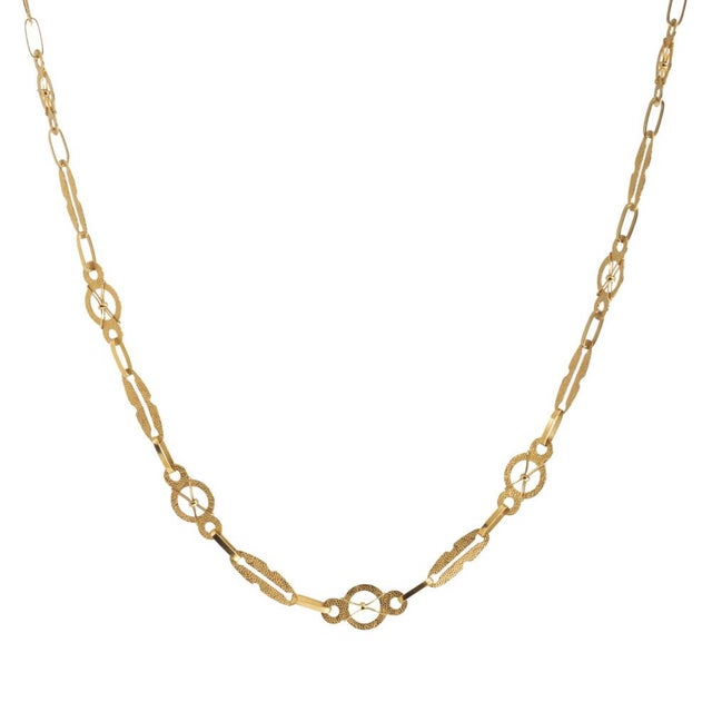 Gold 19.2 Karat Gold Necklace For Sale - Image 8 of 8