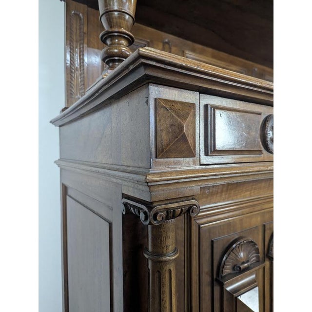 Large Renaissance-Style Cupboard in Walnut For Sale - Image 9 of 18