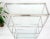 Mid-Century Modern Mid-Century Modern Five Shelves Chrome and Glass Shelving Unit Étagère For Sale - Image 3 of 9