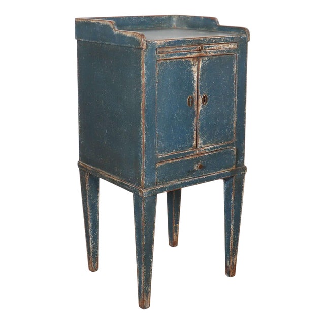 Swedish Painted Bedside Cabinet, 1890s For Sale