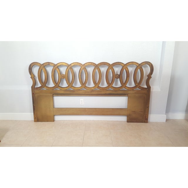 Vintage Mid Century French Gold Gilded King Size Headboard Chairish