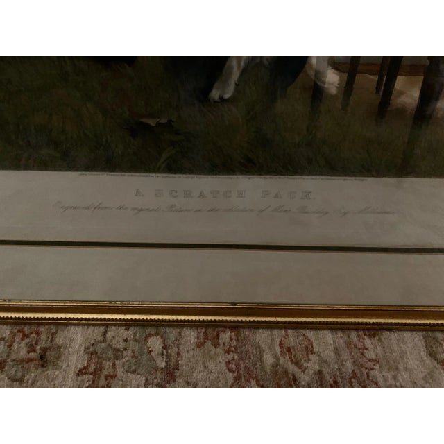 Brown Scratch Pack Etching in Custom Frame For Sale - Image 8 of 13