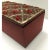 Brick Red 1930s Vintage Silk Beaded Jewelry Box For Sale - Image 8 of 13