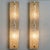 Clear Bubbled Glass Wall Lights attributed to Hillebrand, Germany, 1969, Set of 2 For Sale - Image 9 of 15
