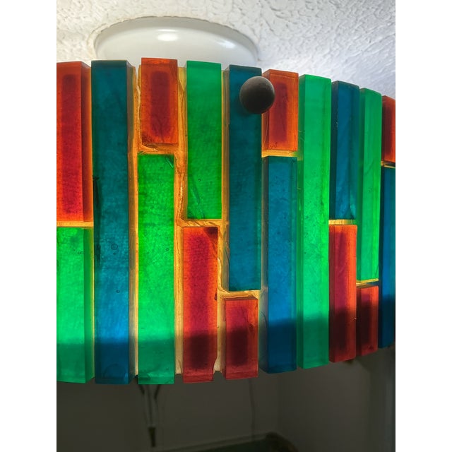 Moe Mid Century Modern Acrylic Tile Fiesta Series Ceiling Light, Flush Mount For Sale - Image 9 of 12