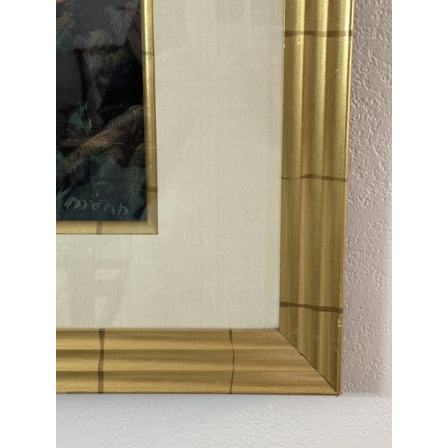 Textile Mission Garden, Signed by Pete Beckmann, Acrylic on Canvas, Framed For Sale - Image 7 of 9