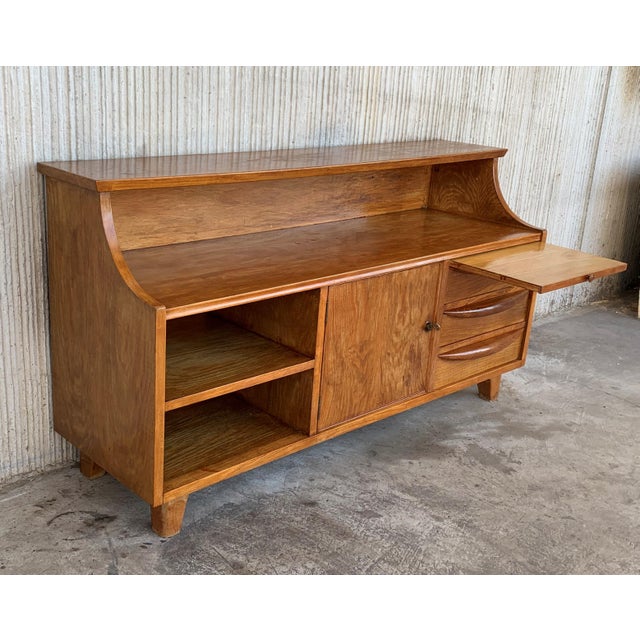 Mid-Century Modern Danish Teak Pair of Large Nightstands, Sideboard or Lowboy For Sale In Miami - Image 6 of 18