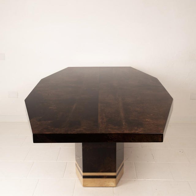 Model 2007D Dining Table by Nucci Valsecchi for Aldo Tura, 1970 For Sale - Image 12 of 18