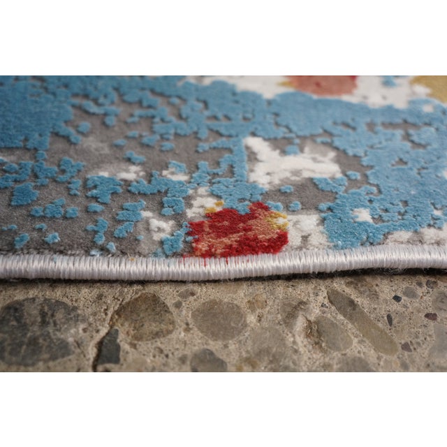 Textile Power Loomed Abstract Modern Millenia MLL-20 Area Rug 5'3" X 7'7" For Sale - Image 7 of 12