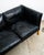 Mid 20th Century Danish Modern Sofa Couch 3 Seat Borge Mogensen Leather Black Settee For Sale - Image 12 of 12